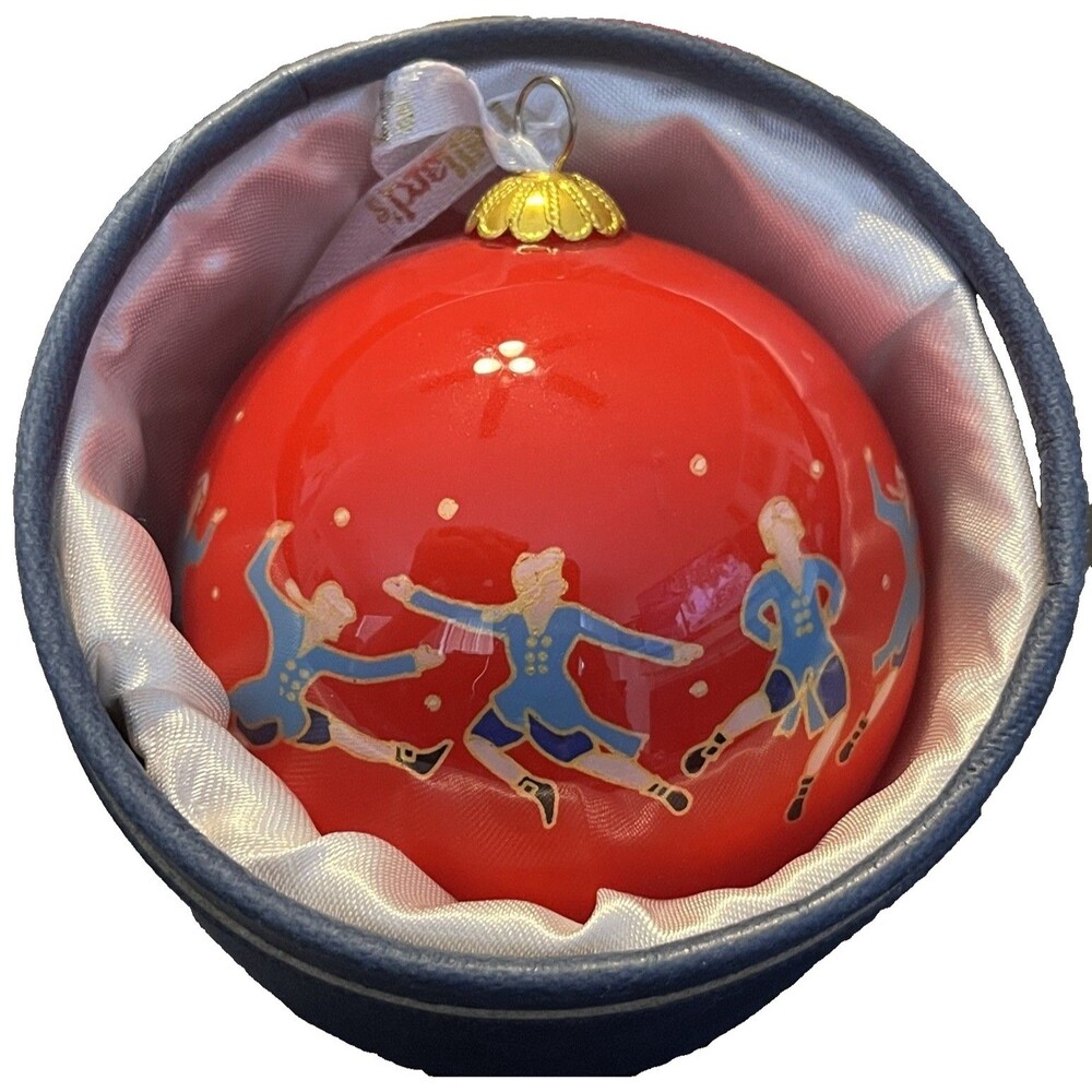 Dillard’s 12 Days of Christmas Ten Lords a Leaping Ornament Boxed EUC